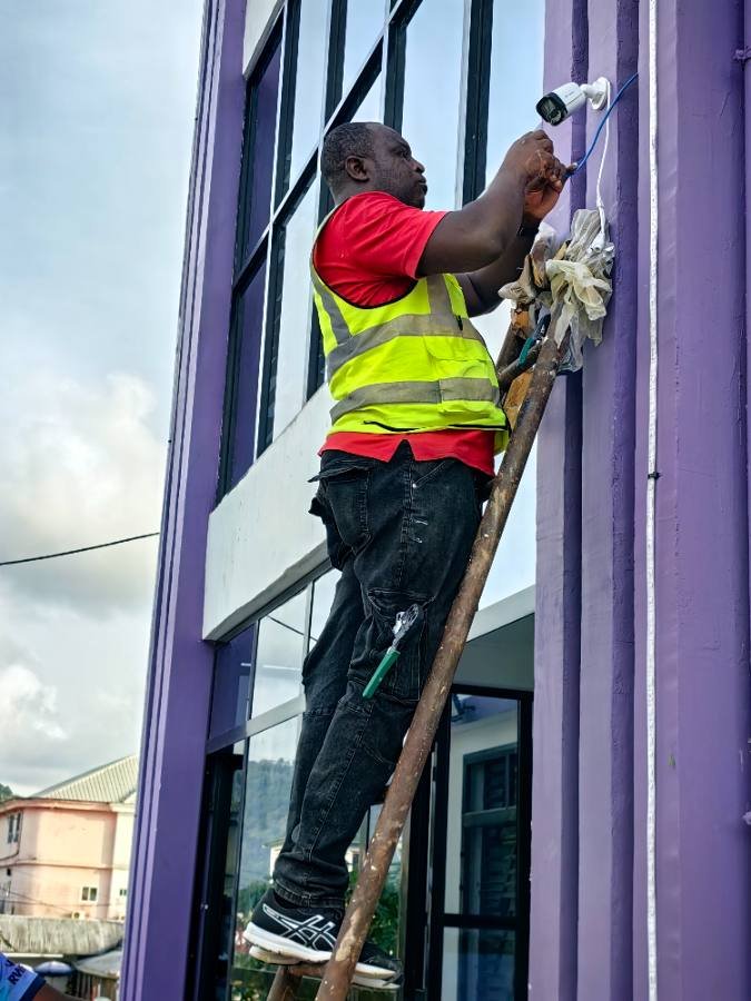 CCTV security system installation