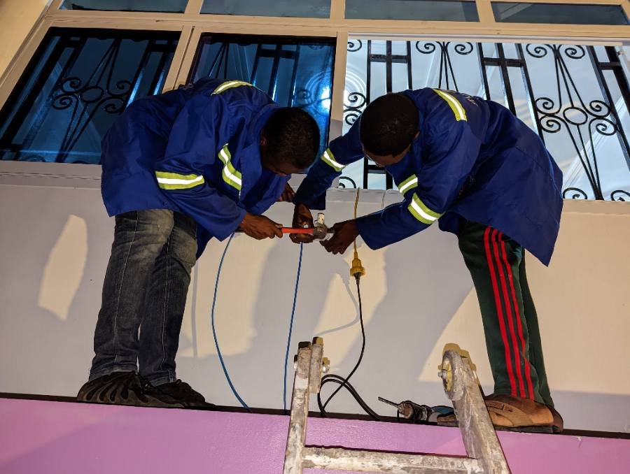 Daniel working on a large network infrastructure deployment